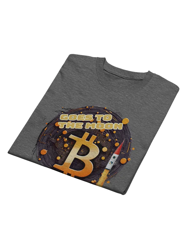 Bitcoin Rocket Rise Tee, Bold Crypto Graphic, Ideal Gift product image (2)