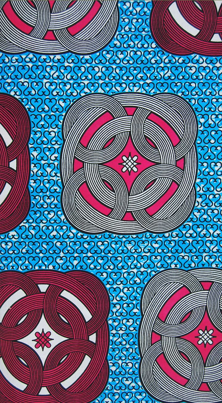 Scampolo Tessuto Wax Print - Design Geometrico - 66 cm x 116 cm - cod.303/A product image (1)