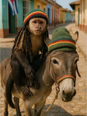 Jahmunkey runs away to Cuba🇨🇺 #funny #fypシ #cuba #rasta 