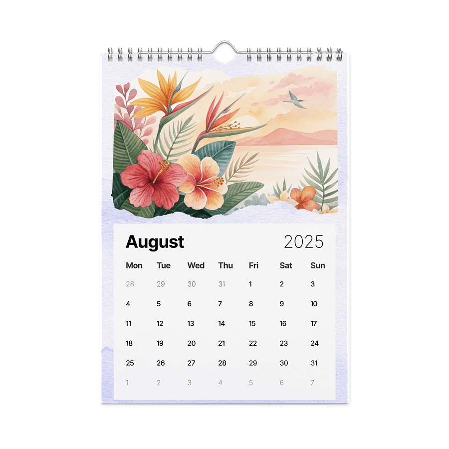 Blooming Seasons: A Watercolor Floral Calendar 2026 product image (2)