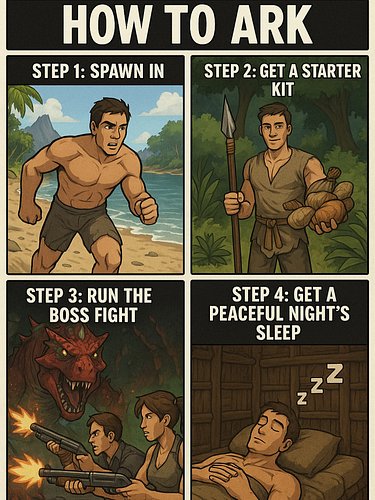 🦖 HOW TO ARK, THE VANQUISHED WAY 🛏️💥
Step 1: Spawn in
Step 2: Grab your starter kit
Step 3: Run the boss fight
Step 4: Sleep ...