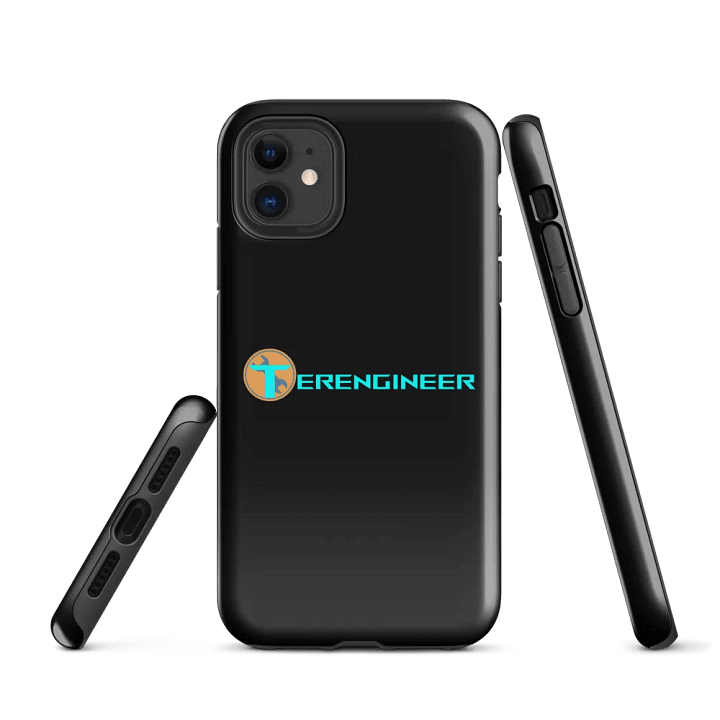 Terengineer Font Tough iPhone Case (Black) product image (1)
