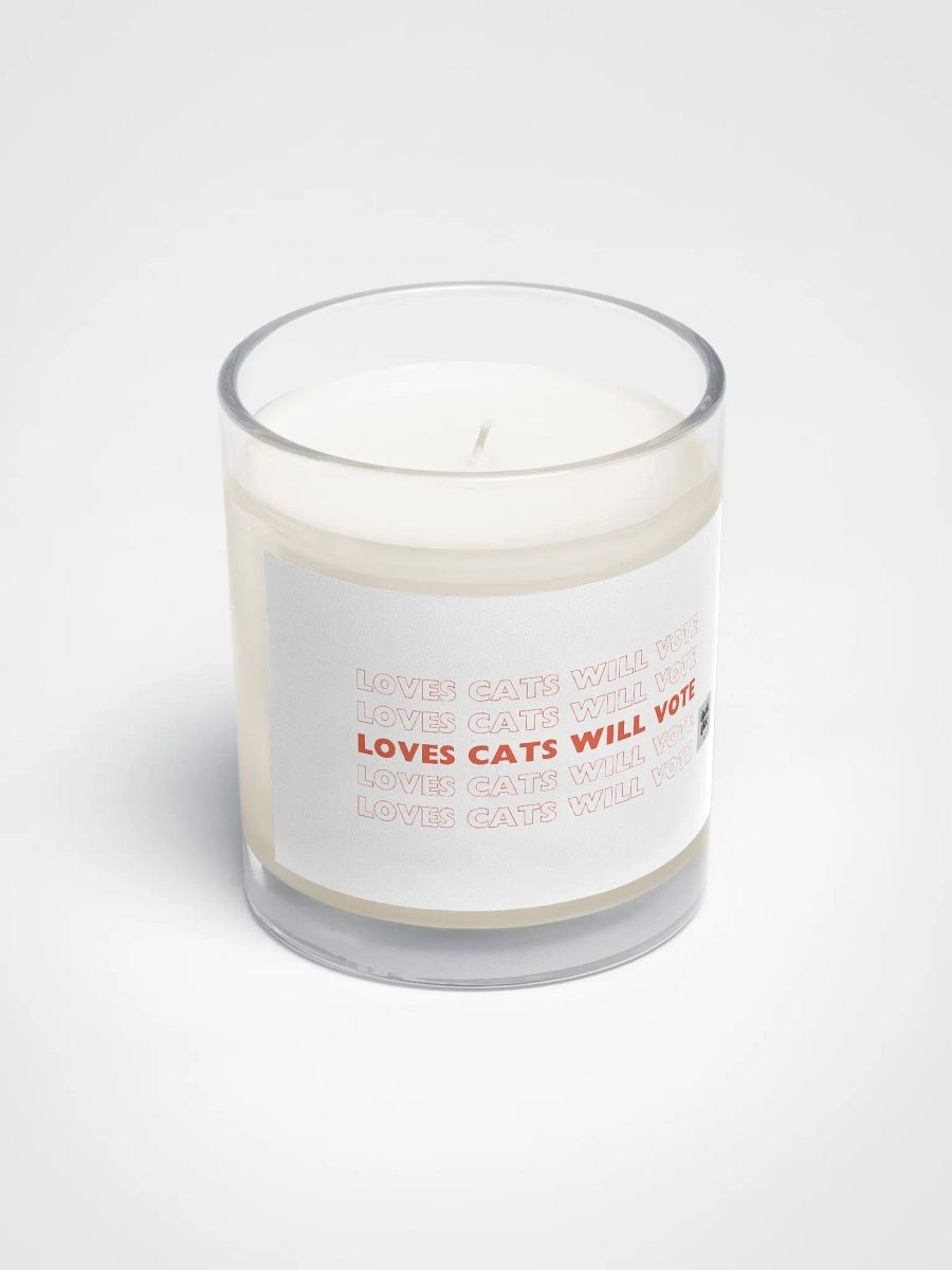 Loves Cats Will Vote Soy Wax Candle product image (2)