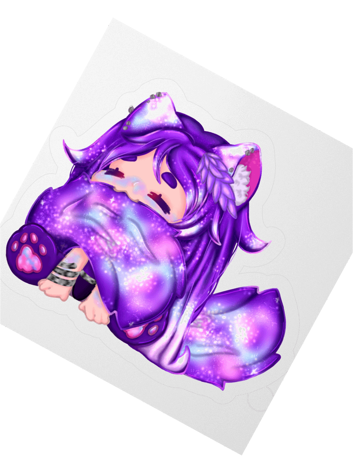 Miss Rave Tail Nom Sticker product image (5)