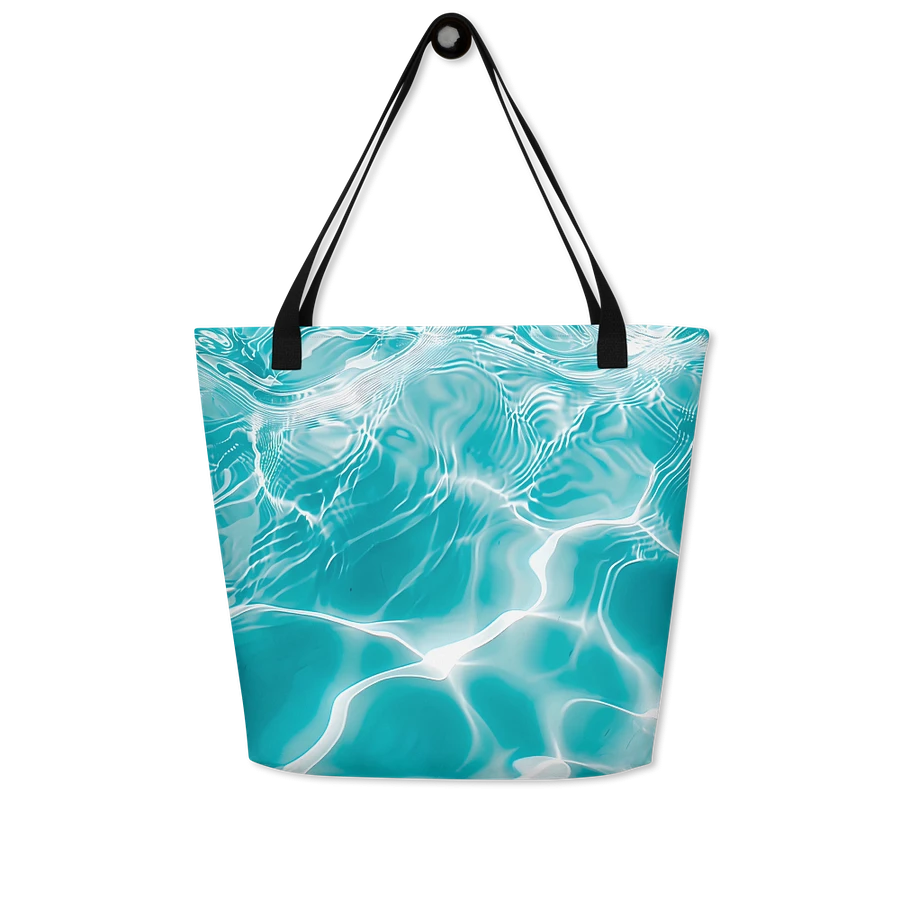 Tote Bag: Refreshing Coolness Shimmering Water Patterns Aquatic Elegance Design product image (7)