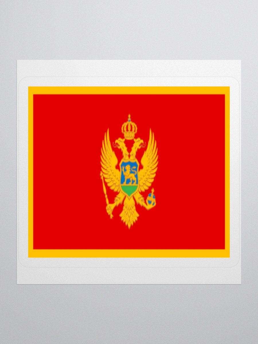 Exclusive Montenegrin Flag Kiss-Cut Sticker by TDS Music product image (2)