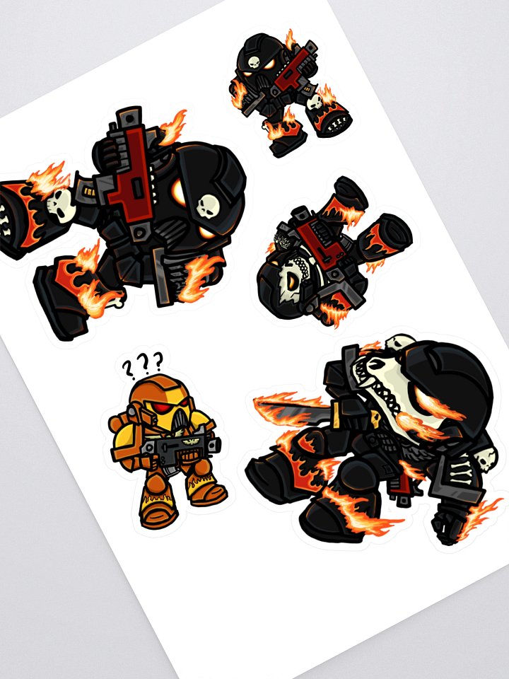 Hot Space Soldiers Sticker Sheet product image (1)