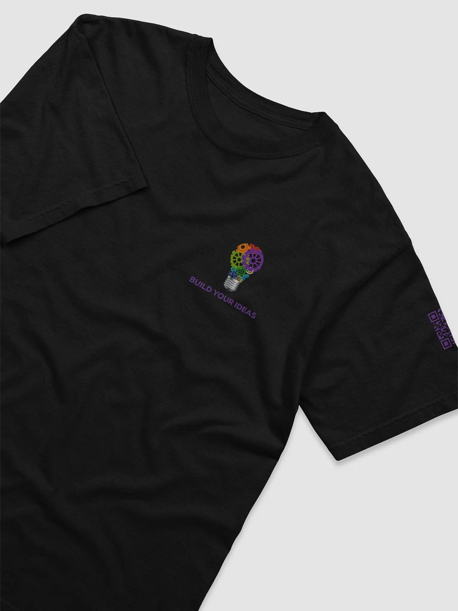 Build Your Ideas T-Shirt Black With Purple product image (3)