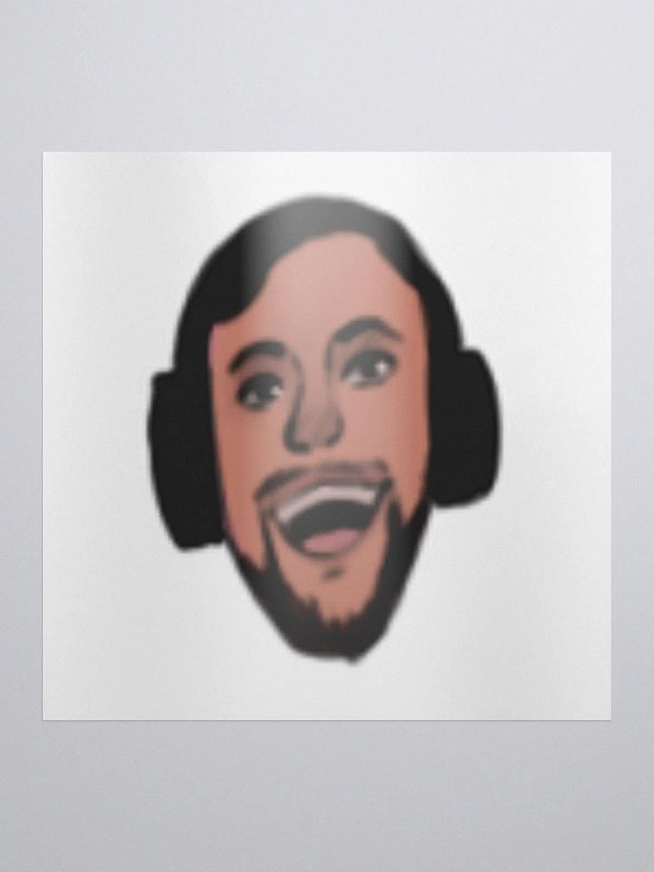 Dj Face Kiss Cut Sticker product image (1)