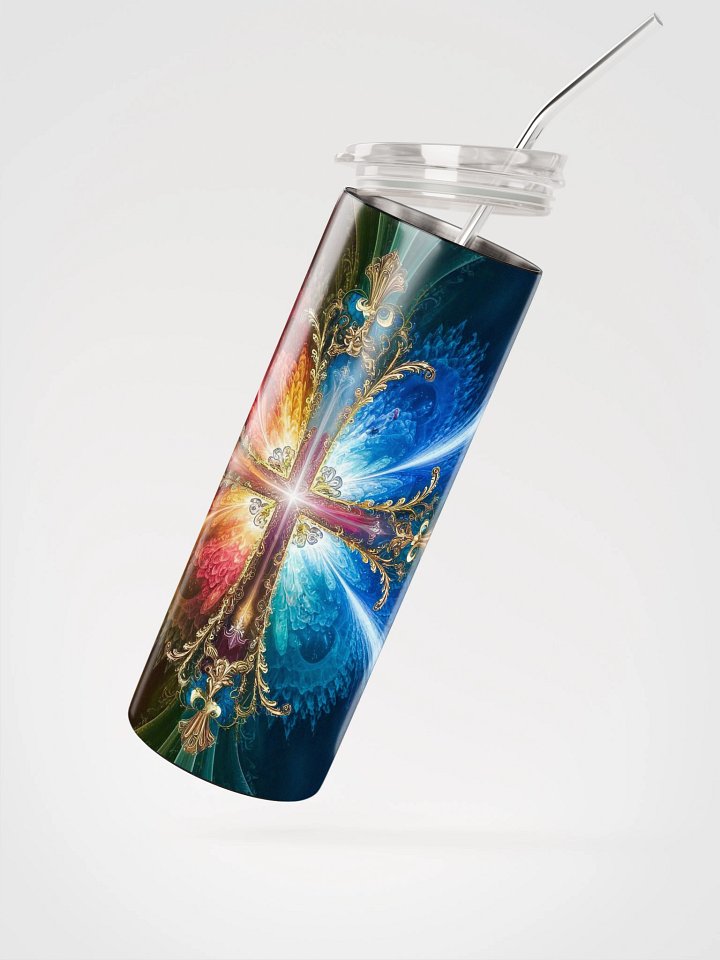 Lift Me Up Lord 3D Christian Cross 20 Oz Tumbler product image (2)