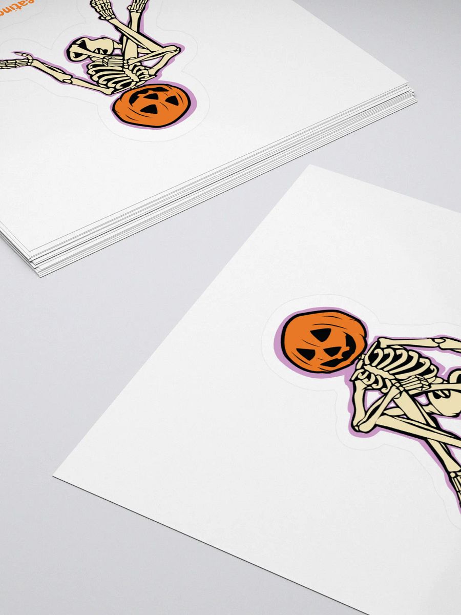 Spooky Skeleton Pumpkin Sticker product image (4)