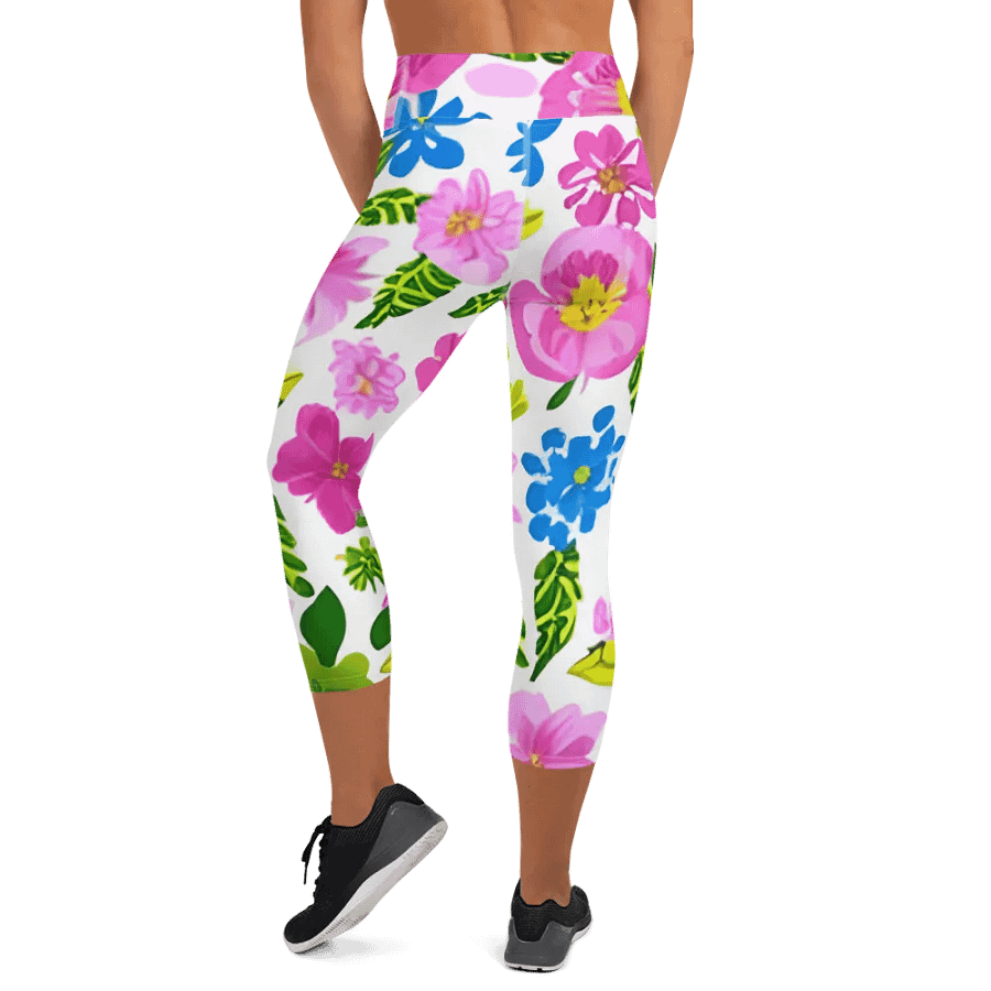 Floral Fusion Capri Leggings product image (6)