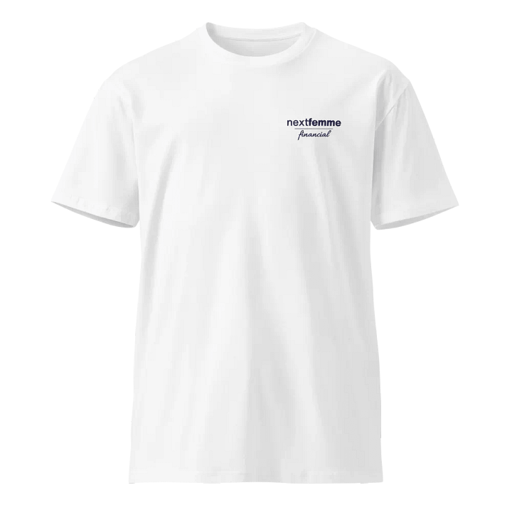 Supreme Comfort Premium Cotton Unisex Tee with Navy Logotype product image (1)
