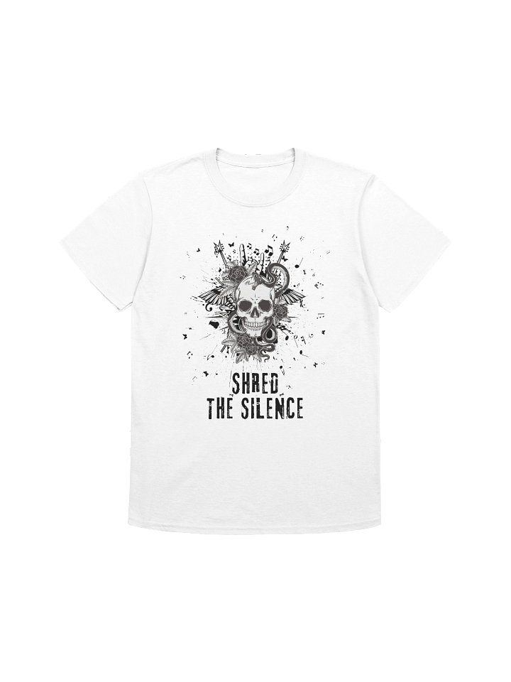 Shred the Silence — Skull Music Tee product image (2)