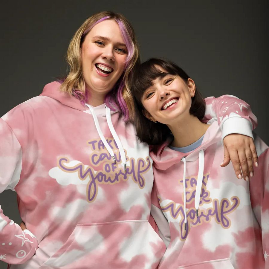 Rainbow Dreams Acid Washed Hoodie product image (12)