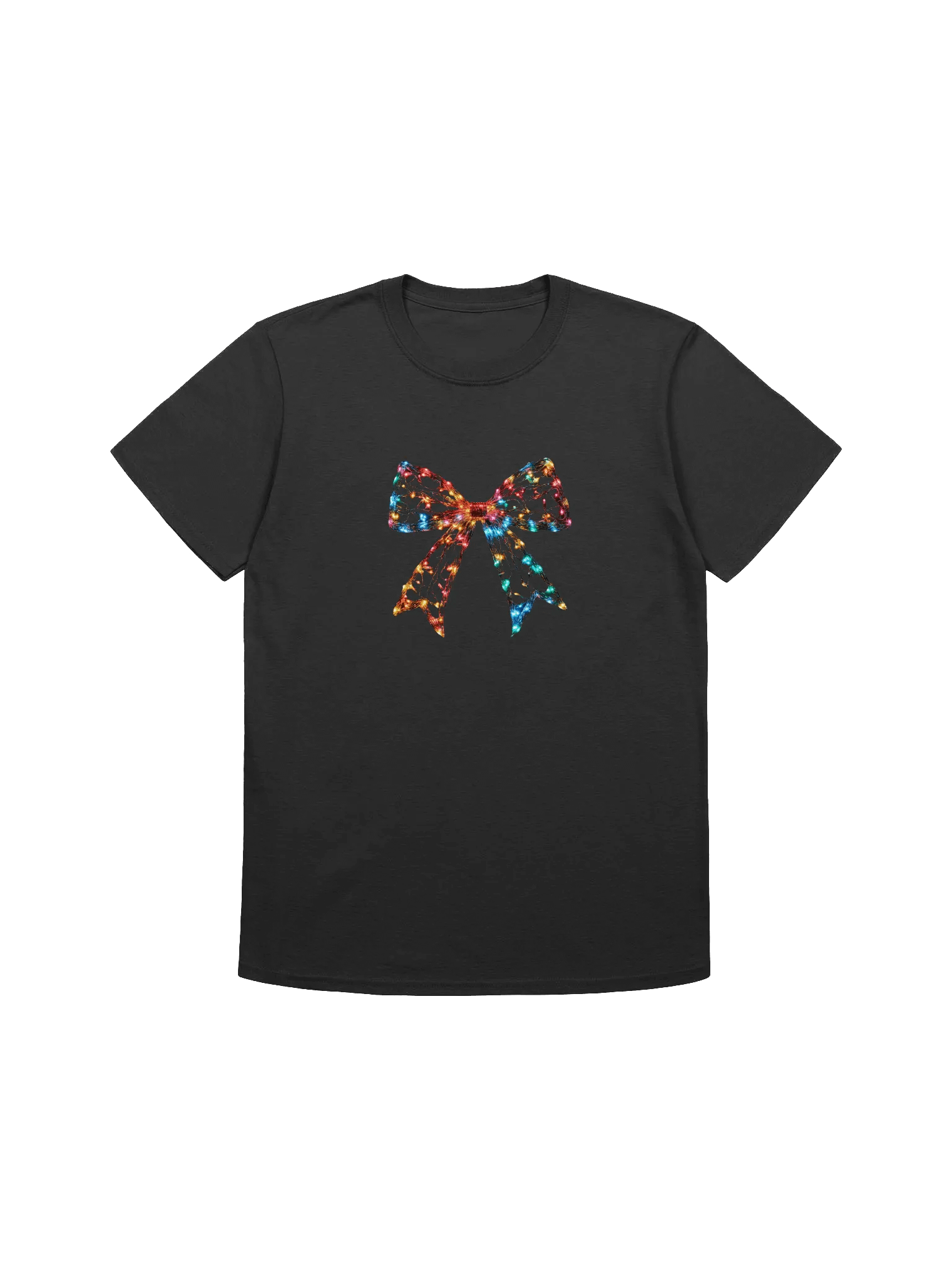 Christmas Lights Coquette Bow Unisex T-Shirt product image (7)