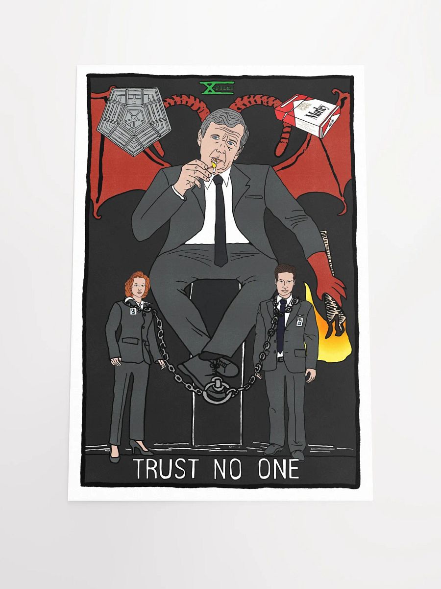 The Cigarette Smoking Man Devil Tarot Card Print product image (1)