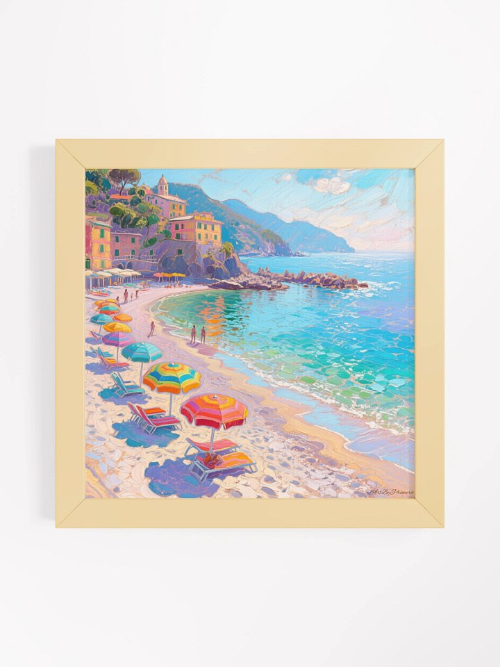 Monterosso al Mare beach - Framed Poster product image (1)