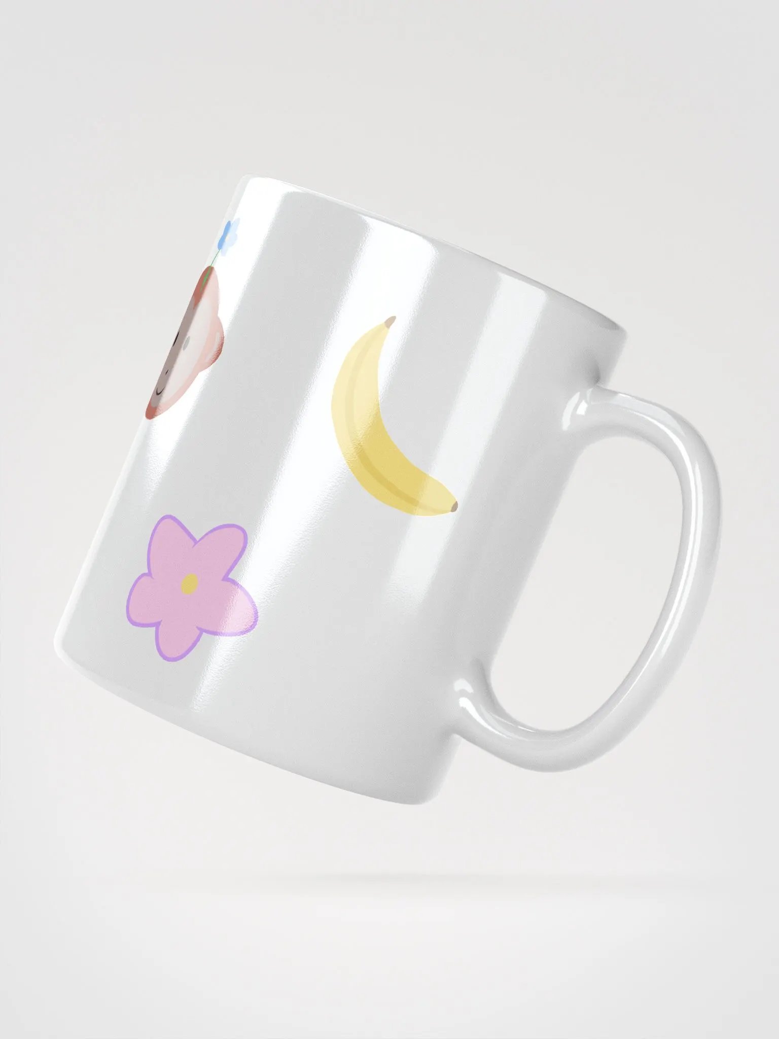 Silly white mug for beverages and such product image (2)