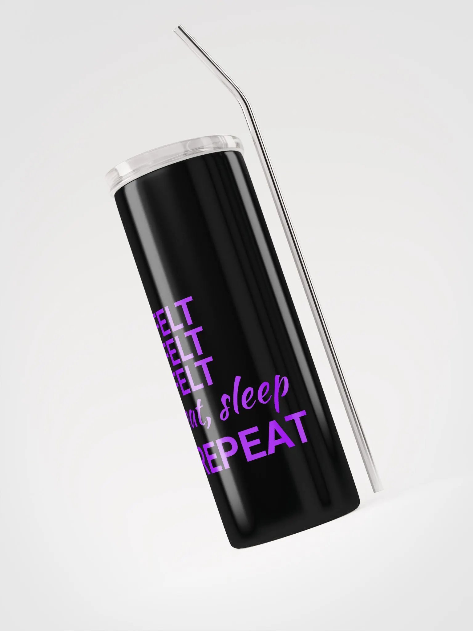 Felt Felt Felt Stainless Steel Skinny Tumbler and Straw (20oz) product image (3)