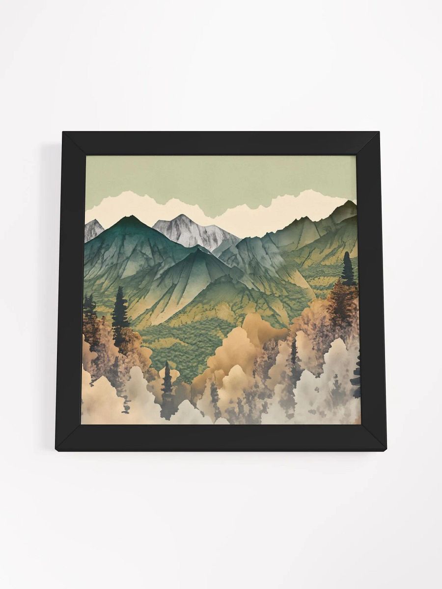 Find Your Mountain Refuge: Framed Matte Poster of a Majestic Range product image (4)
