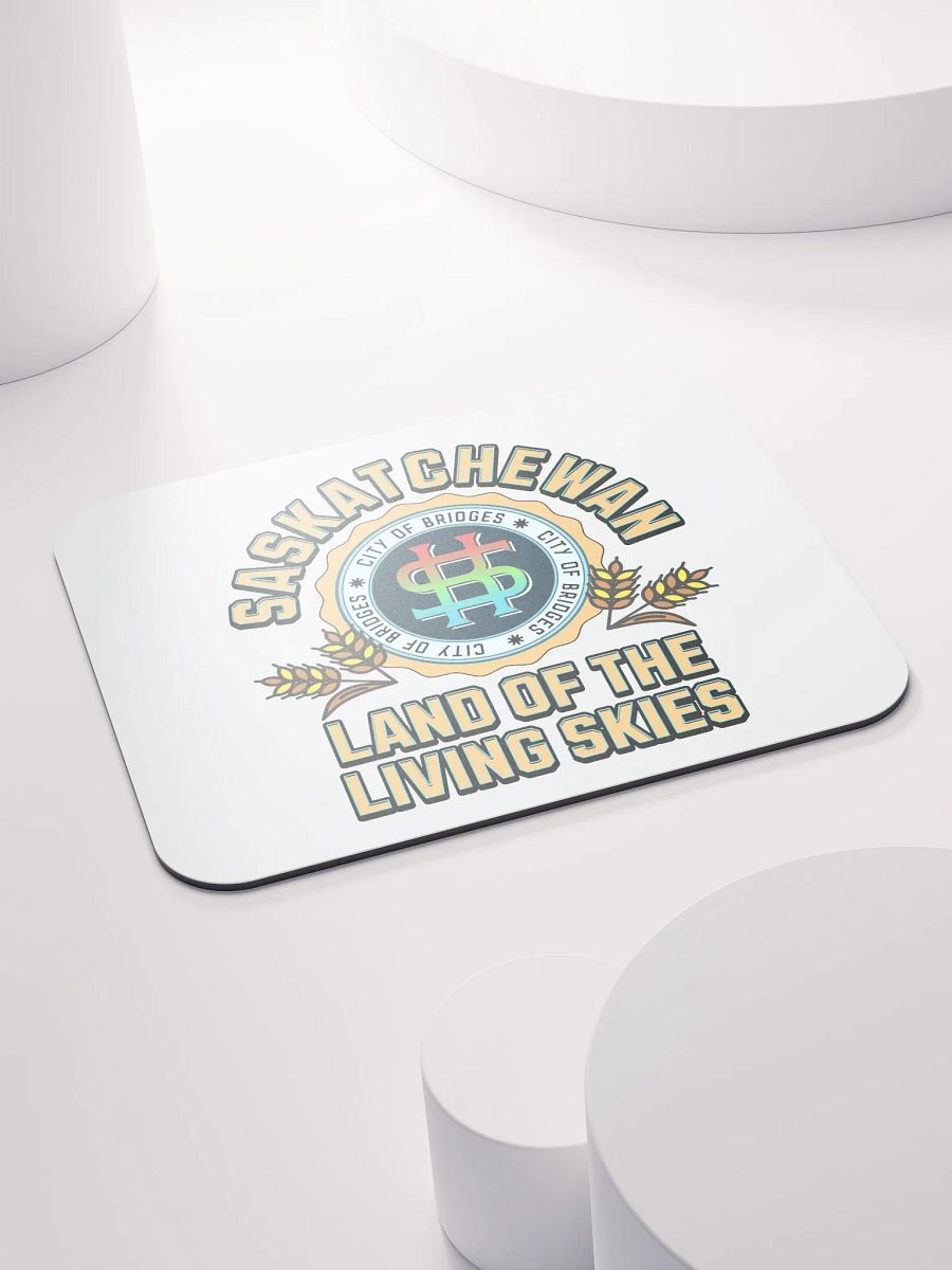 Saskatchewan Land Of The Living Skies Emblem Mouse Pad product image (4)
