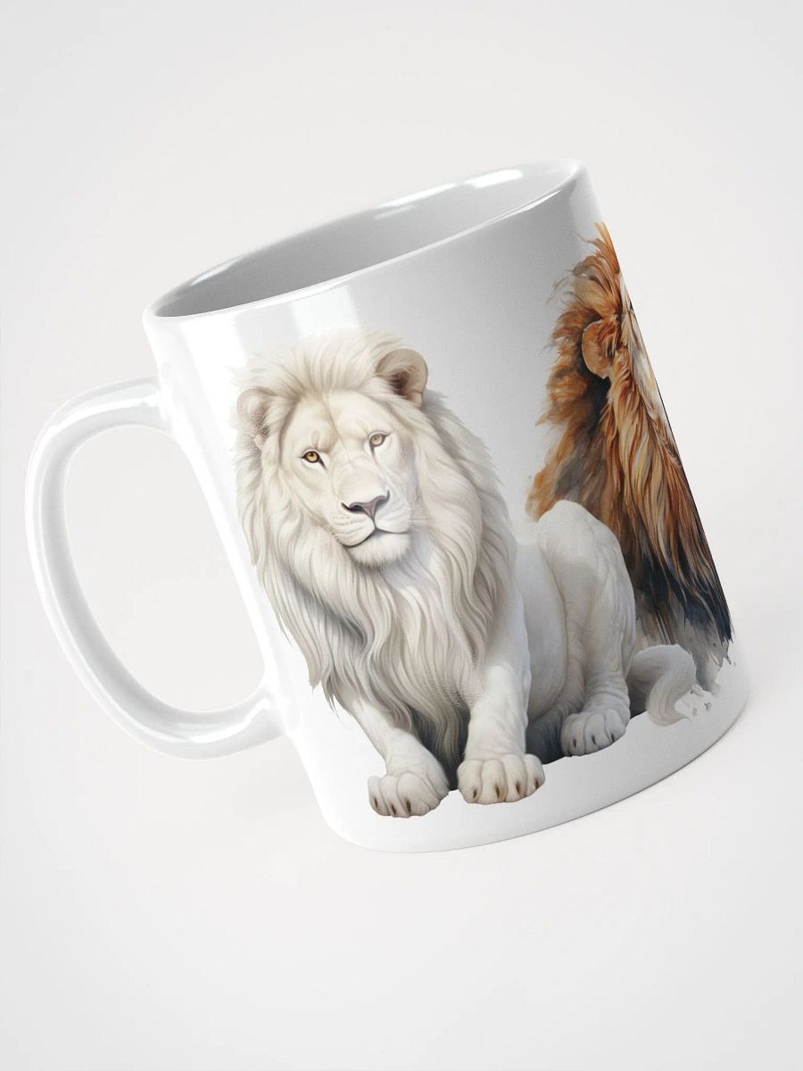 Majestic Lions White Glossy Mug product image (4)