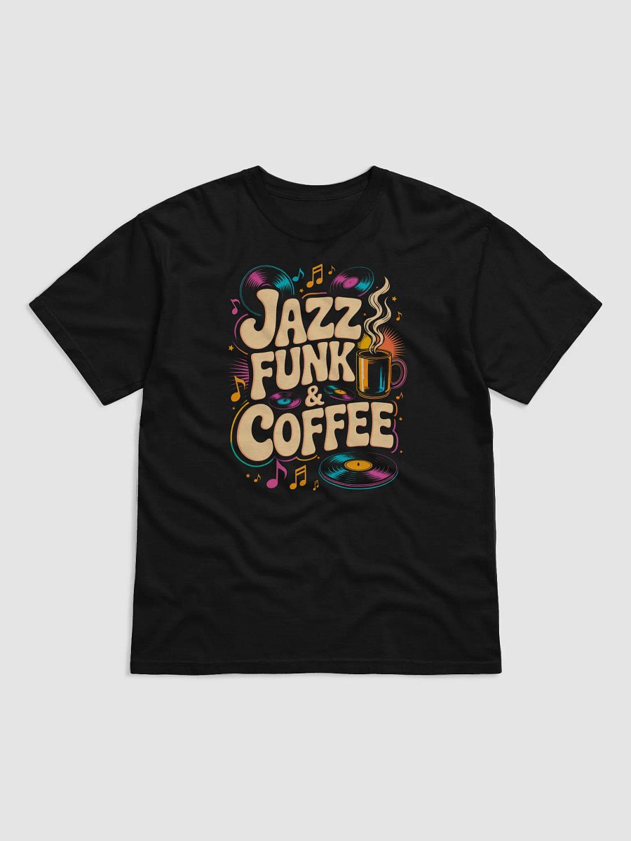 Jazz Funk & Coffee Retro Groove T-Shirt product image (1)