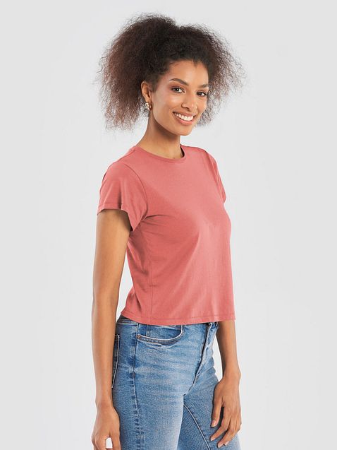 Photo showing Cotton Heritage Women's High-Waisted Tee