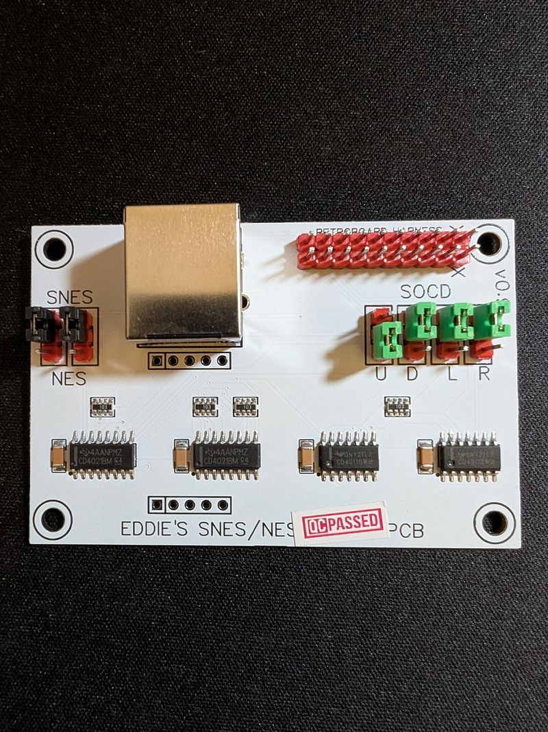 Eddie's SNES Retro Board PCB (WHITE)