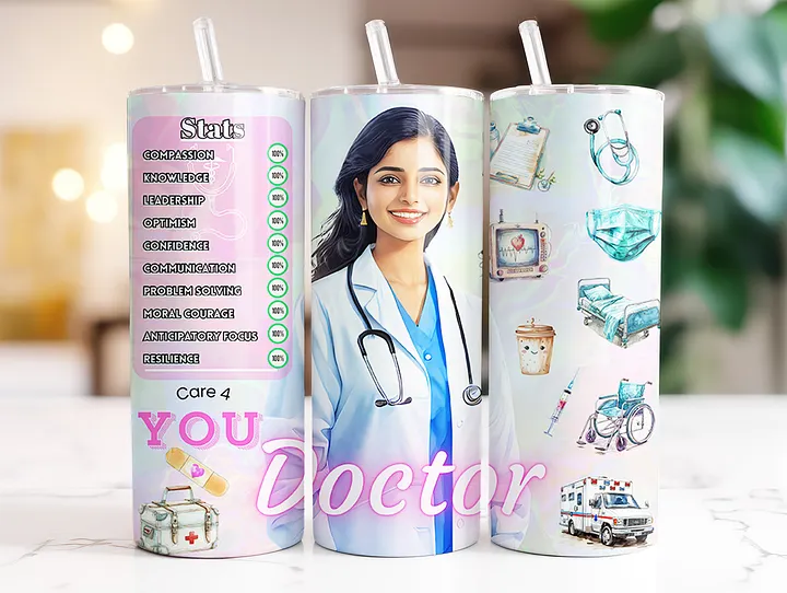 Indian Doctor 20 oz Skinny Stainless Steel Tumbler product image (2)