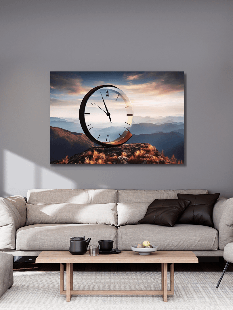 Time Confusion-3 | Canvas Artistic Wall Painting product image (2)