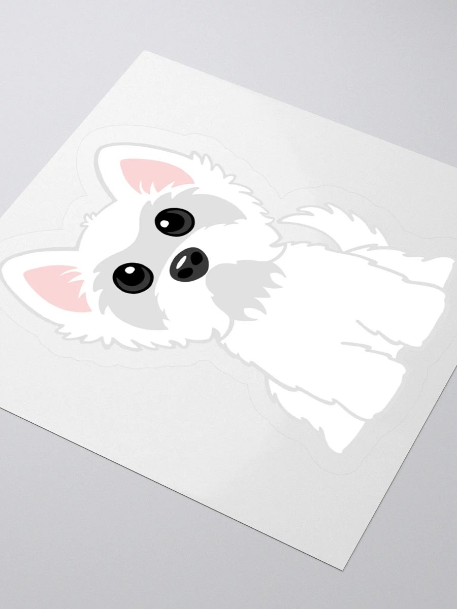 WEST HIGHLAND WHITE TERRIER (WESTIE) PUPPY STICKER product image (8)