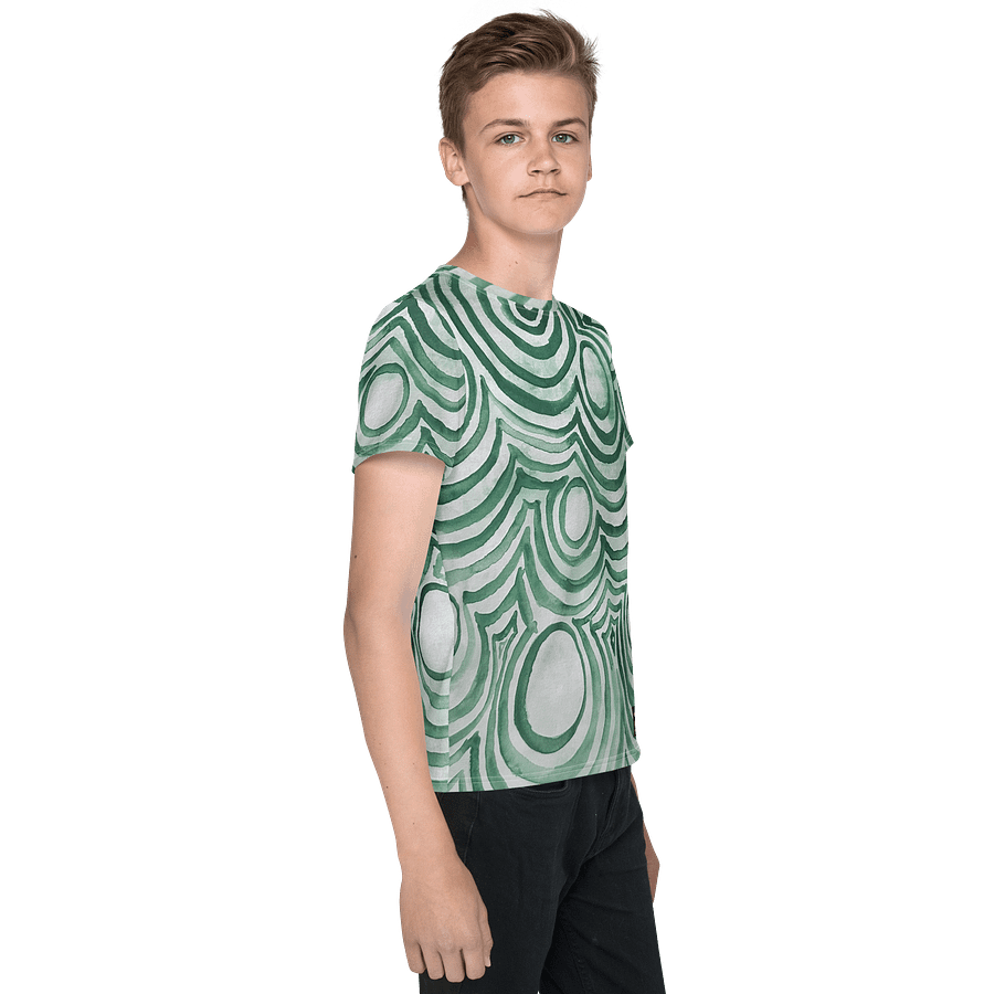 "Green Swirl" Youth Tee product image (4)
