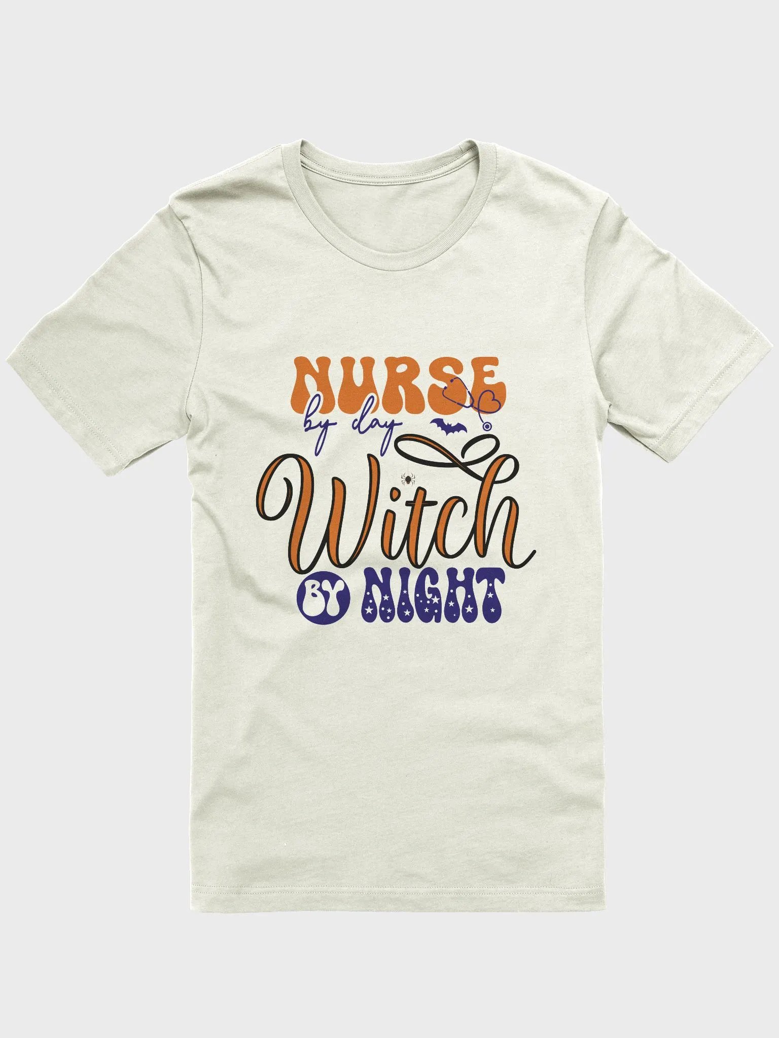 Nurse By Day, Witch By Night Halloween T-Shirt | Spooky & Fun Tee for Healthcare Heroes product image (2)