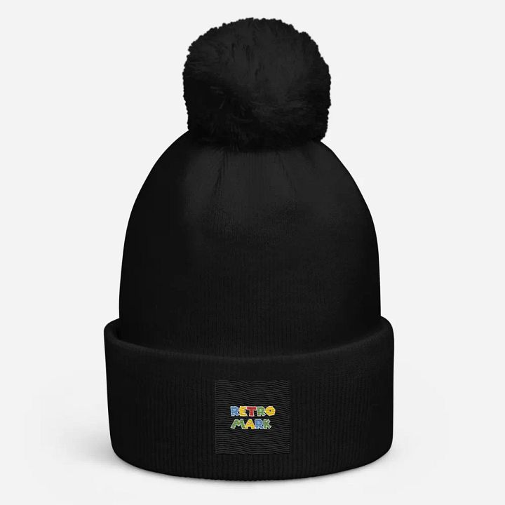 RETRO MARK Colorful Pom-Pom Beanie product image (2)