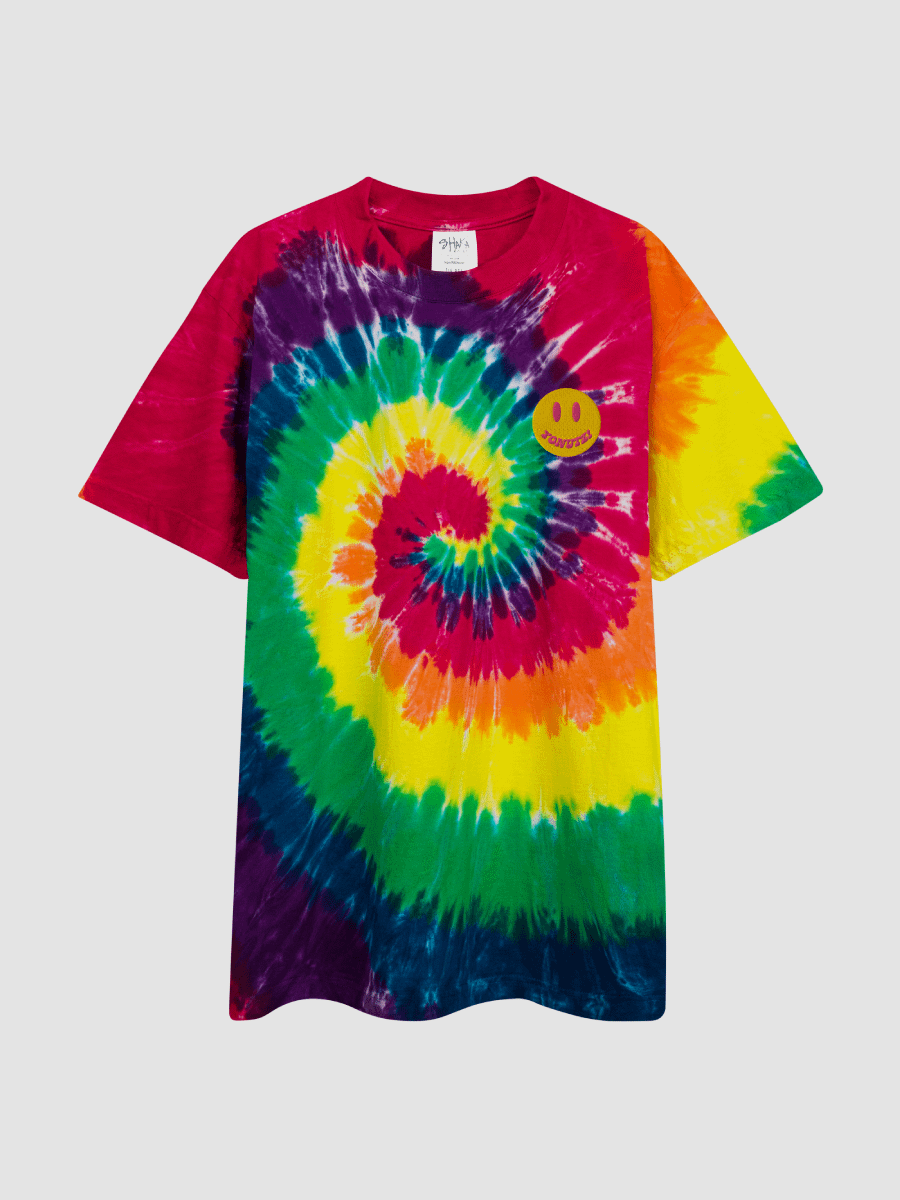 Tie-Dye Embroidered Smiley (Rainbow) product image (3)