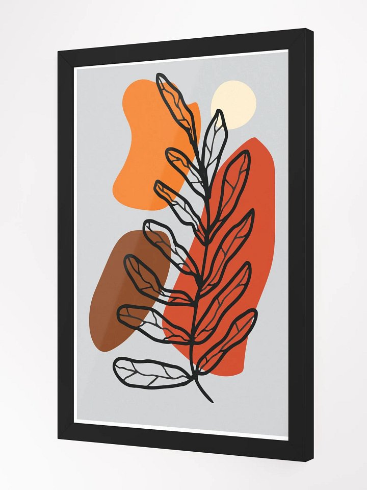 Modern Leafy Branch Framed Art Poster product image (12)