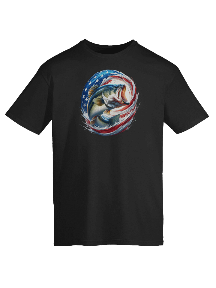 Patriotic Fish Wave T-Shirt product image (2)