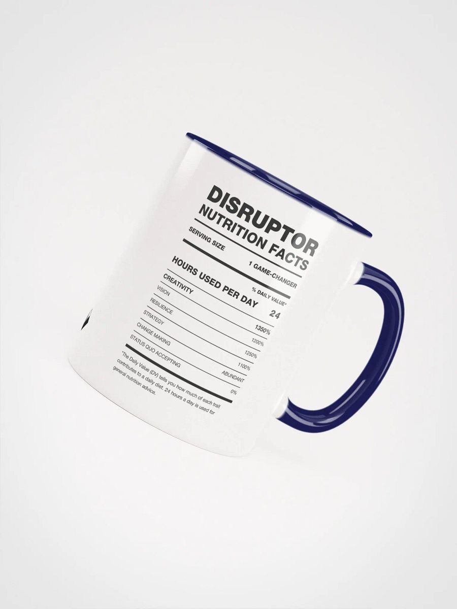 DISRUPTOR Nutrition Facts Ceramic Mug product image (4)