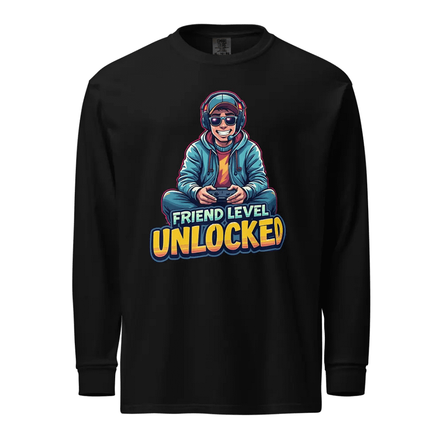 Gaming Friend Art For Men Video Gamer First Time Friend To Be Long Sleeve Shirt product image (1)