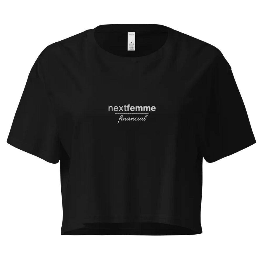 Premium Crop Top with White Logotype product image (1)
