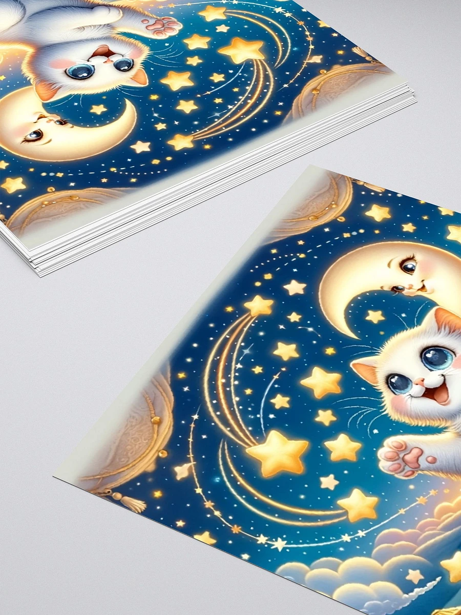 Kiss Cut Stickers: Moon and Stars Cat 2 product image (11)