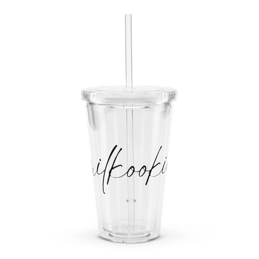 Milkookie Double Wall Clear Plastic Tumbler product image (1)