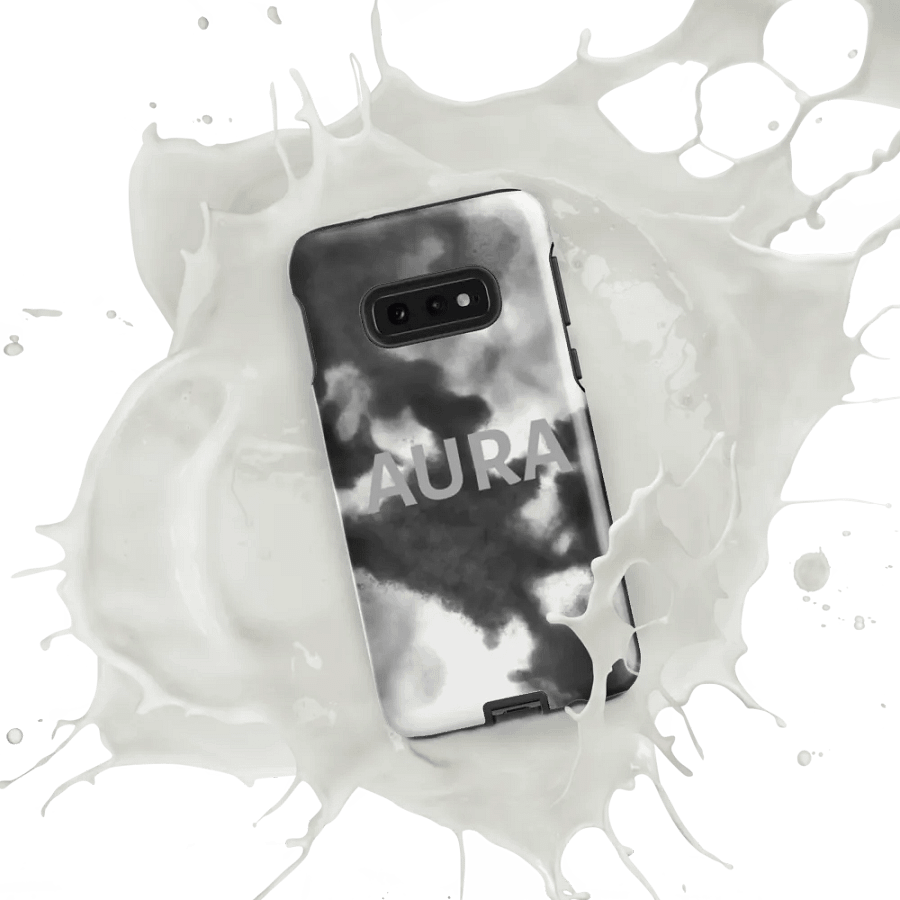 AURA Tough Case for Samsung® - Grayscale Cloud product image (41)