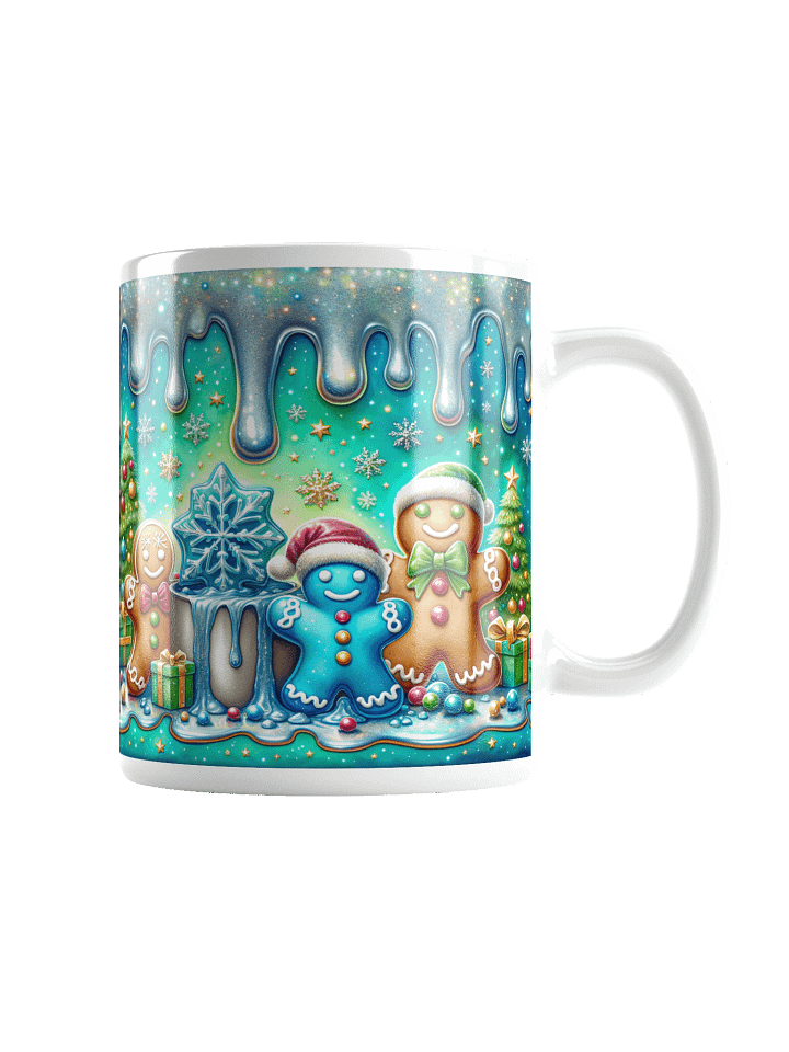 Gingerbread Wonderland Christmas Mug | Cute Cocoa and Coffee Lovers Gift | Holiday Hot Chocolate Cup | Festive Retro Xmas Mug product image (5)