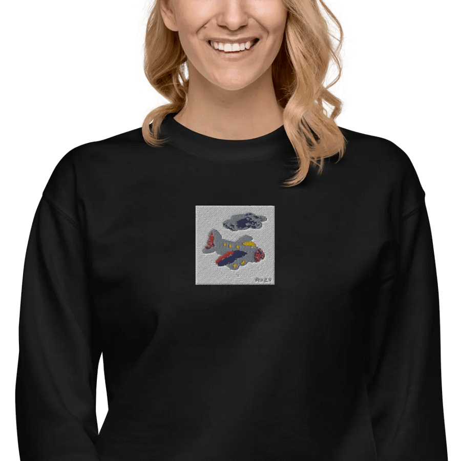Kid Airplane (Cotton Heritage Premium Sweatshirt) product image (5)