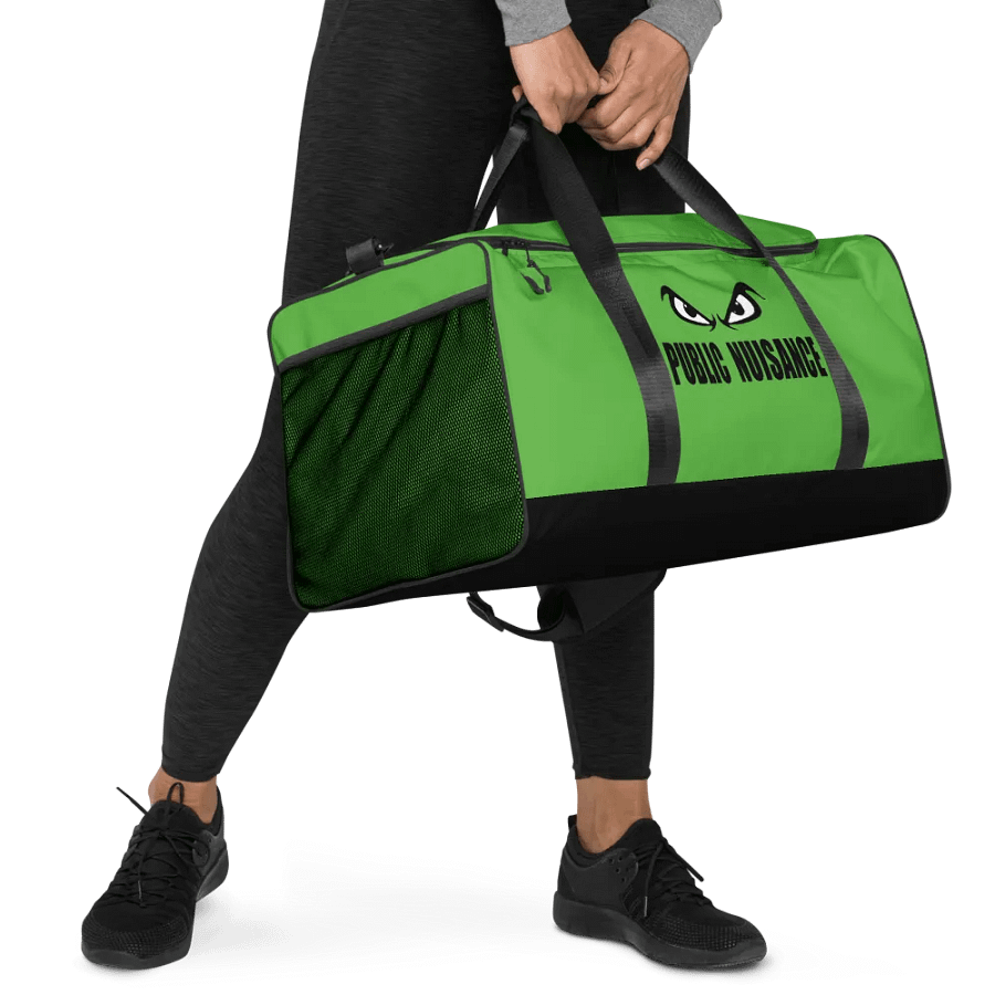Public Nuisance: Lime Green Duffle Bag product image (5)