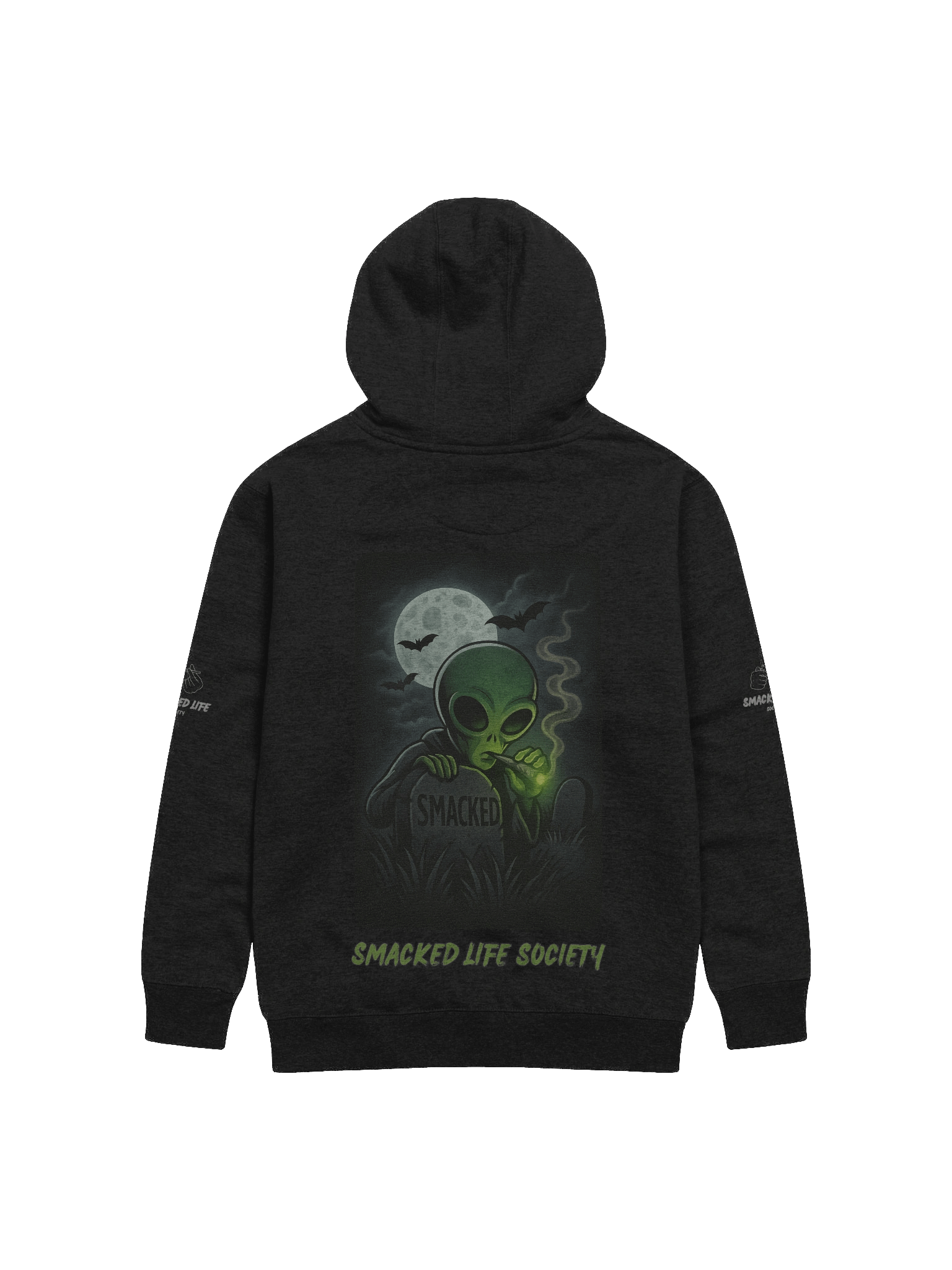 Graveyard Smacked – Alien Glow Unisex Hoodie product image (6)
