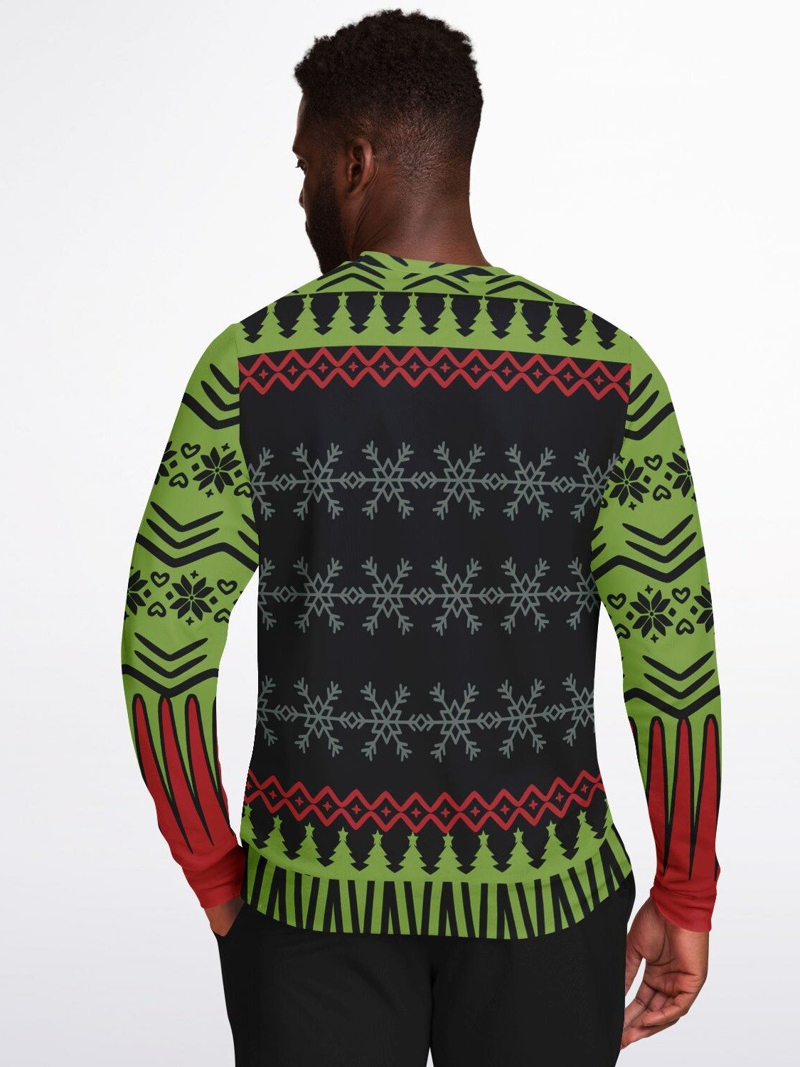 "Lit AF" Christmas Tree Sweatshirt | Funny Holiday Party Sweater | Festive Winter Outfit product image (8)